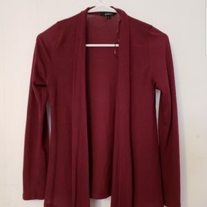 Ambiance Burgundy Cardigan sz Small